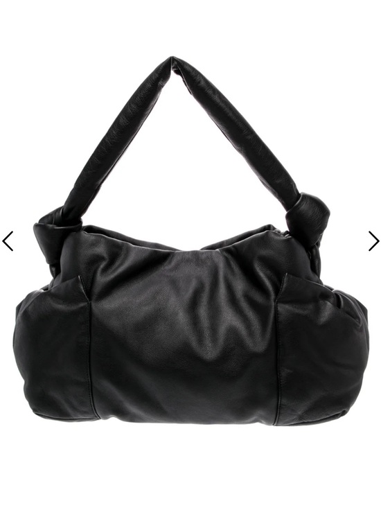 DOROTHEE SCHUMACHER Handbags - DOROTHEE SCHUMACHER Puffy Soft Calfskin Black Knotted Hobo! Large! New!